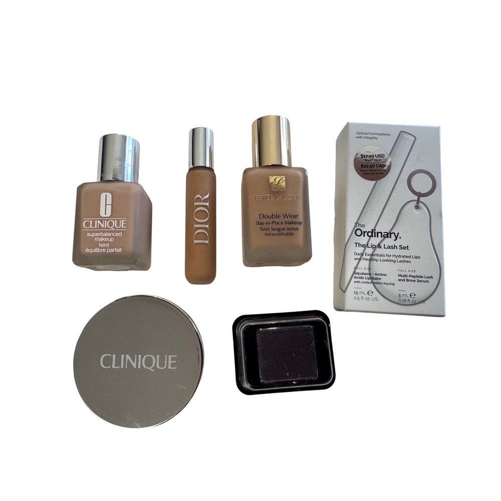 Dior Estee Lauder Clinique The Ordinary Makeup Skincare Bundle‎ Lot 6pc